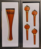 Hill model cello pegs and tailpiece set