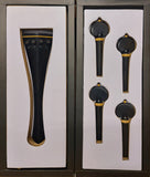 Hill model cello pegs and tailpiece set